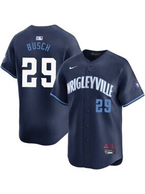 Kids Youths for Michael Busch 29 Blue Jersey Stitched